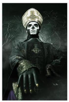 Poster Ghost Papa Emeritus, Leinwandposter, Schlafzimmer-Dekor, Sportlandschaft, Büro, Raumdekoration, Geschenk, ungerahmt, 50 x 75 cm