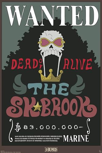 Grindstore One Piece Wanted Brook Maxi-Poster, laminiert