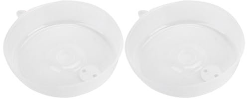 NZDFH Mikrowellen Abdeckung, 2 Stück Transparent Microwellenabdeckungen, 23cm Abdeckhaube Mikrowelle, Mikrowellenhaube mit Haken, robust Mikrowellendeckel für Obst Gemüse Mikrowelle