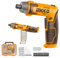 INGCO 8.0V Electric Cordless Screwdriver 6NM 220RPM, Rechargeable Power Drill Driver Set 15+1 Torque Settings with LED Work Light Packed by Plastic Box CSDLI08025