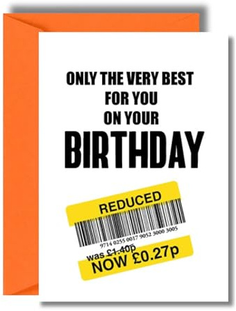 Funny Birthday Card C843 | Family, Friends, Him, Her, Men, Women, Dad, Mum