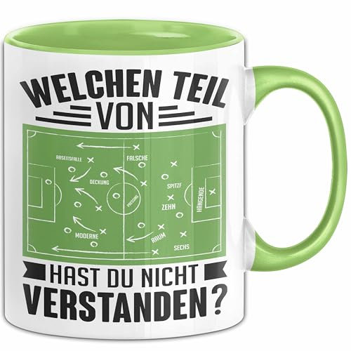 Fußball-Coach Trainer Geschenkidee Tasse Welchen Teil von Taktik hast Du nicht verstanden (Grün)
