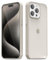 oakxco for iPhone 15 Pro Max Case Clear Hard Shell, Slim Thin Matte Transparent Plastic Cover & Protective Soft Silicone Rubber TPU Bumper, Girly Cute Phone Case for Women Girls, Beige Titanium