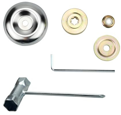 suaywo 6 Stück ersatzteile für Motorsense Dauerhaft Rasenmäher Teile Getriebe Strimmer Teile Universal Metall Freischneider Zubehör für Rasenmäher Trimmer Freischneider