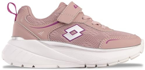 LOTTO Sneaker Unisex per Bambini Exertiv K, Dk Rose Violet, 27 EU