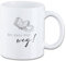Tasse mit Spruch ″Bin dann mal weg! - Lesen″ Motiv T36 Keramik Geschenk Geburtstag Spruchtasse Motivtasse Buch Hobby 330 ml