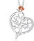 Aventia Stunning Tree of Life Necklace - Great Gift (Tree Heart Rose)