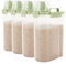 FWEEK 4PCS 4PCS Cereal Storage Containers 2KG Small Food Storage Container BPA Free Rice Dispenser with Measuring Cup Airtight Plastic Rice Container for Kitchen Flour Rice Pet Food Dry Food-Green