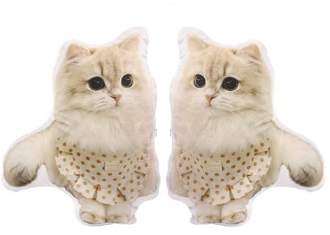 Grovjewfit Personalisierte 3D Haustier Kissen Mit Foto, Zierkissen Haustier Hund Katze Kissen 20 cm 40 cm, Damen, Mutter Freundin Valentinstagsgeschenk (20 cm)