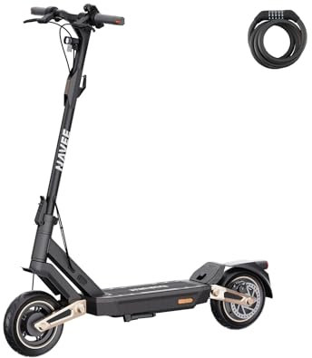 NAVEE ST3 Pro D E-Scooter TÜV-geprüft: Klappbarer Erwachsene Elektroroller 75km | Vierfachaufhängung-Federungssystem | 3-Fach Bremssystem, App-Steuerung & LED | mit Kabelschloss, IPX5