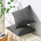 Topfinel Kissenbezug Dunkelgrau 60x60 Kord 2er Set Maiskorn Muster Kissenbezüge Kissenhülle Dekokissen Sofakissen Nackenkissen Kopfkissen Couchkissen Zierkissenbezug Deko Kissenhüllen Wohnzimmer Deko