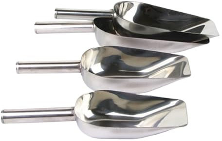 Pala de acero inoxidable para hielo, 1 Uds., barra de dulces, Buffet, cucharas comerciales, Bar, pala for recoger hielo en casa, comida, harina, cuchara for dulces, 8-10 pulgadas(24 CM)