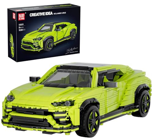 Mould King 10019 Klemmbausteine Auto Supersportwagen Bausteine Sets Statischer Sportwagen Drift Auto Geschenk für Erwachsene (1538 Teile)