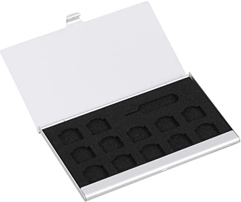 Homoyoyo Support De Sim en Aluminium pour Cartes Téléphoniques Organiseur pour Éjecteur De Rangement De Cartes pour La Maison Ou Le Magasin
