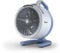 Shark FlexBreeze HydroGo, potente ventilador silencioso portátil con nebulización, para interior y exterior, con o sin cable, pequeño y ligero, flujo de aire de hasta 20 m, Glaciar FA050EUBL
