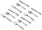 SUPVOX Lot De 4 Mini Ustensiles De Table Occidentaux pour Maison De Poupée Couverts Miniatures pour Enfants Ustensiles De Cuisine Miniatures en Alliage Argenté