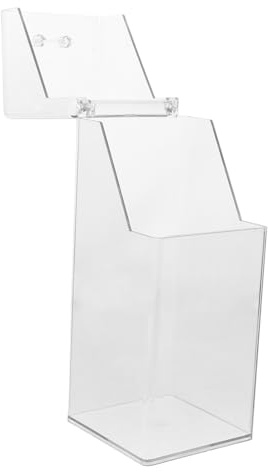 MOTHNUR Mask Dispenser Wall Mount Disposable Gloves Dispenser Box with Lid Transparent Mask Holder for Wall Lab Supply Organizer for Masks Gloves and Small Items