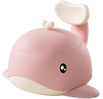 Pot de voyage léger pour enfants avec base amovible en polypropylène - Siège d'entraînement pour les tout-petits pendant le voyage, la maison, les enfants - Pot de voyage en forme de baleine