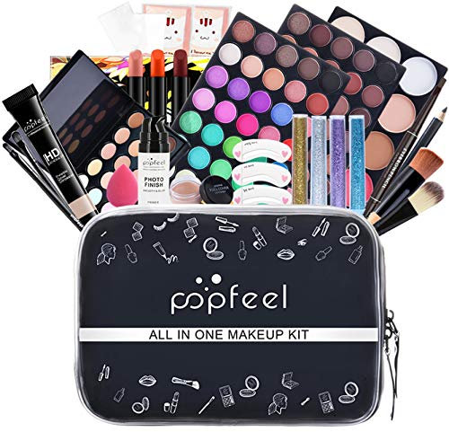 FantasyDay 5St Schmink Set Pflegeset Make-up Kit Kosmetik Set Weihnachten Makeup Schminkoffer Beauty Makeup Set mit Wimperntusche, Eyeliner, Augenbrauenstift, Lippenstift Und Concealer Stick #1