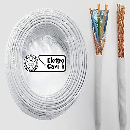 CAVO SCHERMATO FR2OHH2R 3G1,5 3x1,5 mm² GOMMATO ANTIFIAMMA TRIPOLARE FLESSIBILE 3 POLI 100 METRI - MARCA ELETTRO CAVI K