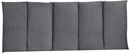 LIANGJUN Rückenlehne Kopfkissen for Bett Kissen Wandkissen Selbstklebend Rückenlehne Kein Bettkopf Antikollisions Soft Case Schlafsaal Hotel, 10 Farben (Color : Gray, Size : 150x60cm)