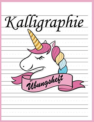Kalligraphie Übungsheft: Handlettering Kalligrafie Schreibschrift für Volksschüler, Grundschüler, Erwachsene