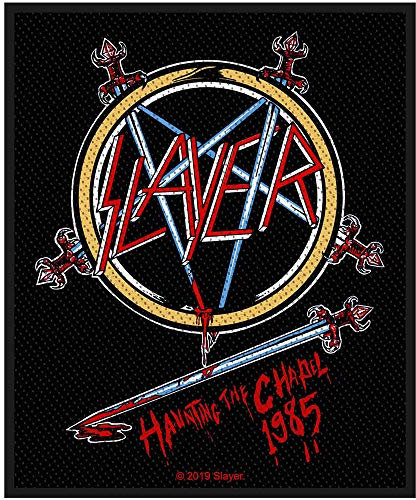 Slayer Patch Haunting The Chapel Band Logo Nue offiziell Taille unique