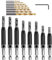 KAHEIGN 17 Pièces Ensemble De Forets à Charnière, HSS Forets à Centrage Automatique Charnière Tapper Perforateur De Trou De Noyau Pour Tiroir D'armoire Fenêtre Porte Travail Du Bois (5/64'' - 1/4'')