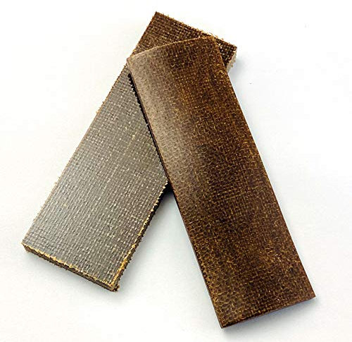 Aibote 1 Pair Micarta Knife Handles Material Slabs Scales Handle Parts Grips Knives Custom DIY Tool for Knife Making Blank Blades (D,160X50X8MM)