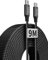 etguuds Câble USB C 9M, Ultra-Long Câble USB C vers USB C Charge Rapide 60W Phone Chargeur Type C Cable pour Samsung Galaxy S24 S23 S22 S21 iPhone 15 MacBook iPad Air Pixel Tablet S8 etc(Noir)