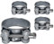 (4 Stück) Rohr 48-51 mm starke verstärkte Rohrschellen, verzinkte Stahlrohr-Schlauchklemmenverschlüsse (4 Stück, 48-51 mm)