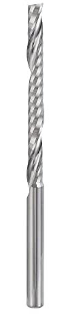 sourcing map CNC Spirale Fräser 1/8 3,175mm Schaft, 3,175x32mm Vollhartmetall Schaftfräser für Acryl PVC MDF Holz Hartholz