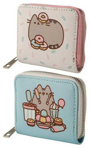 Pusheen Foodie Cat Zip Around Small Wallet Purse