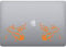 Aufkleber Toro Vinyl Tablet Computer Macbook Aufkleber Apfel Kunst Vinyl Farbe wählbar Artikelnummer P00050 (Orange)