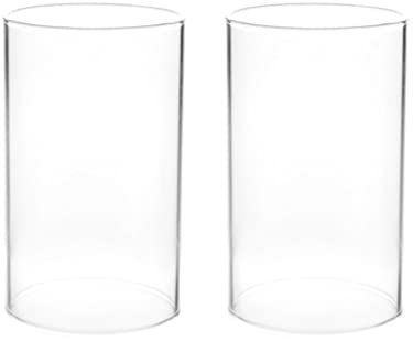 2 Stück Glaszylinder Ohne Boden,6Inch Glaszylinder Für Kerzen Windlicht Glas Ohne Boden Für Party Hochzeit Blumenvase Tischdeko