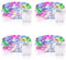 Vacoulery Lichterketten Batterie Timer [4 Pack], 2M 20 LED Lichterkette Batterie Wasserdichte Lichterketten für Zimmer Weihnachten Halloween Hochzeit Deko (Bunt, 4 Stück)