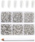 Beadsland 7200 Pcs Flatback Rhinestones for Nails,Clear Round Small Crystal Glass Rhinestones Gems for Crafts,Mixed 6 Sizes with Wax Pencil Kit,SS3-SS10,Crystal
