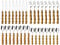 Sobeta Cutlery Set Tableware Set Stainless Steel Purely Natural Bamboo Handle Flatware Set Dinnerware Set 32Pcs Set Silver