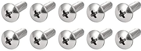 METALLIXITY Croce Autofilettante Viti (M5x20mm) 10pz 316 Acciaio Inox Autoperforante Vite - per Manutenzione Casa e Lavorazione Legno
