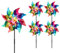 MOGADEE Windmills for Garden 5 Pack - Bird Repellent and Children's Decoration - Reflective Windmill to Keep Birds Away From Window, Garden, Farm