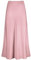 Outoshe Jupe longue en satin taille haute pour femme avec taille élastique dissimulée, coupe trapèze, rose, Taille S