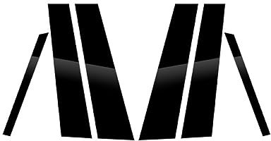 MOTOHIRO 6PCS polierte Säulenpfosten passend for Skoda Octavia 2015-2019 Fensterverkleidungsabdeckung BC-Säulenaufkleber Aufkleber Für Die B-Säule Des Autos