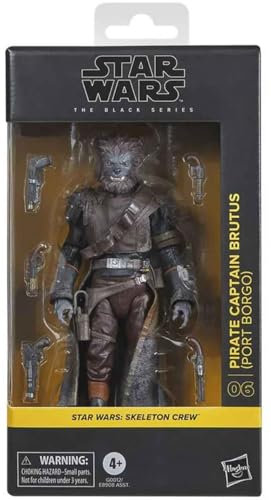 Star Wars Hasbro, The Black Series, Capitano pirata Brutus (Port Borgo), action figure ispirata alla serie Skeleton Crew, da 15 cm