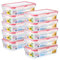 HOMESHOPA Plastic Airtight Food Storage Containers, 10 Pack 500ml BPA Free Leakproof Stackable Reusable Lunch Boxes, Meal Prep Container for Kitchen & Pantry, Microwave Freezer Dishwasher Safe