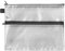 VELOFLEX 2707000 - Reißverschlusstasche DIN A4, transparent, aus gewebeverstärktem EVA-Material, 1 Dokumententasche zum Abheften