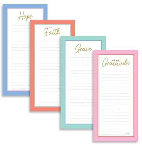 S&O Magnetische Notizblöcke für Kühlschrank, inspirierende Notizblöcke, magnetischer Notizblock für Kühlschrank-Sets, magnetische Listenblöcke für Kühlschrank, magnetische Notizblöcke für Kühlschrank,