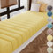 Benutzerdefinierte Bankkissen Bankauflage Stuhlkissen Für Fensterbank, Sitzkissen Für Fensterbank, Waschbar Abnehmbar, Sitzbank Eckbank Auflagen Für Innen Outdoor ( Farbe : Teddy Velvet-Apricot Yellow