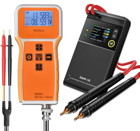 Tester di Resistenza Interna Batteria + Saldatrice a Punti per Pacco Batteria 18650 fai da te