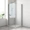 EMKE Duschkabine 90 x 90 x 185 cm Pendeltür Dusche, Duschabtrennung Komplettdusche Eckeinstieg Duschkabine Duschtür Falttür, 6mm Duschwand Glas Duschkabinen Fertigdusche Komplettdusche
