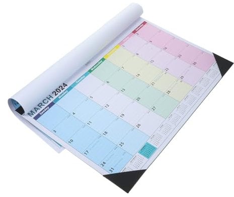 DIYEAH Englischer Monatswandkalender Zum Aufhängen Bedruckter Zeitplan Planerkalender Für Büro Und Zuhause Langlebiger Haushalts Und Schulkalender Leer Beschreibbar